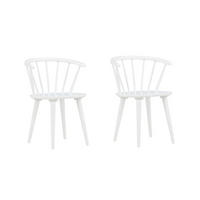 STOLSET 2 styck    vit  - vit, Modern, trä (55/76/53cm) - Livetastic