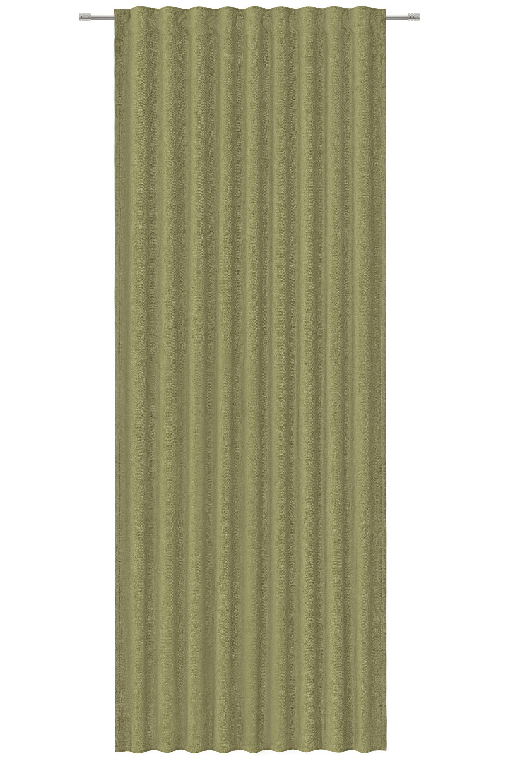 HOTOVÝ ZÁVĚS, neprůsvitné, 140/260 cm - olivově zelená, Design, textil (140/260cm) - Dieter Knoll