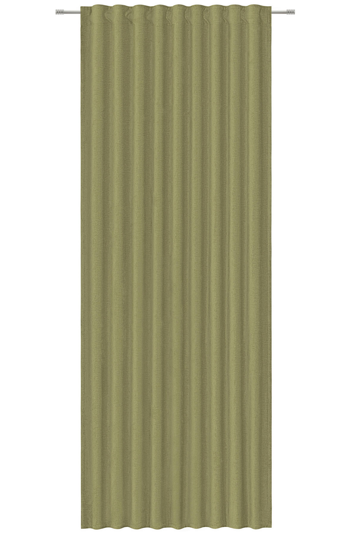 HOTOVÝ ZÁVĚS, neprůsvitné, 140/260 cm - olivově zelená, Design, textil (140/260cm) - Dieter Knoll