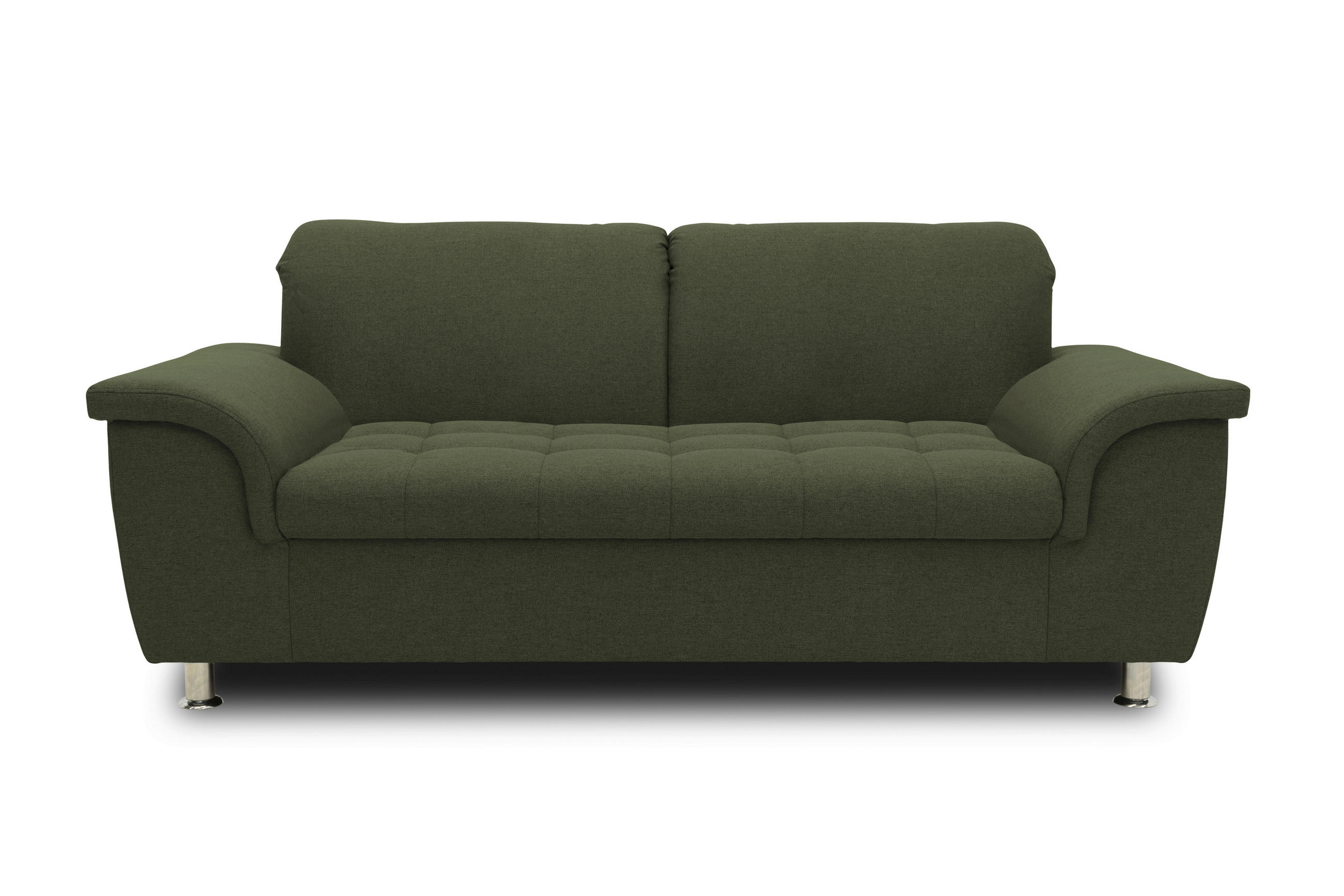 2-Sitzer-Sofa Franzi Armlehnen Grün Webstoff