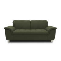 2-SITZER-SOFA  in Webstoff Grün  - Chromfarben/Grün, KONVENTIONELL, Textil/Metall (190/81/105cm) - MID.YOU