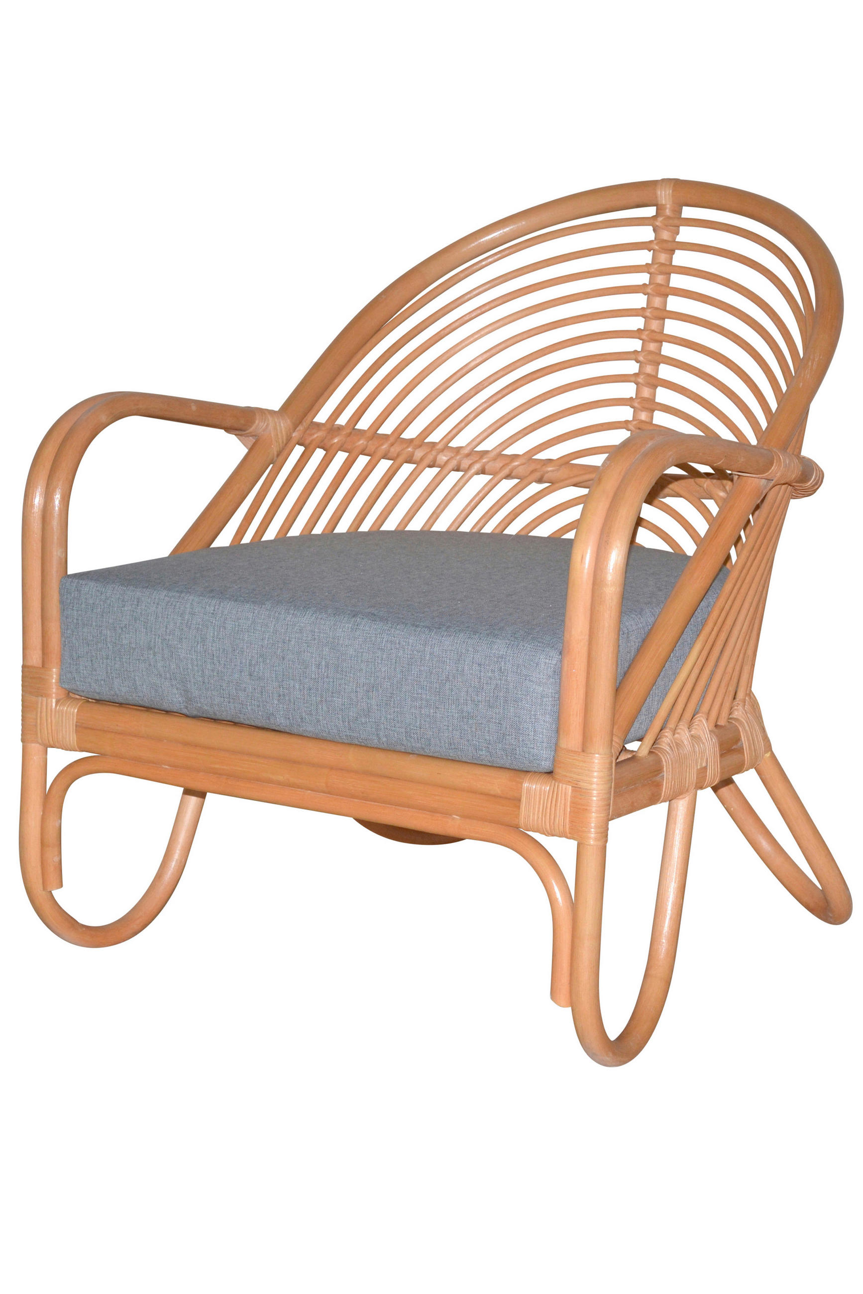 RELAXSESSEL Flachgewebe Sitzkissen    - Honig, Natur, Holz/Textil (72/70/80,5cm) - MID.YOU