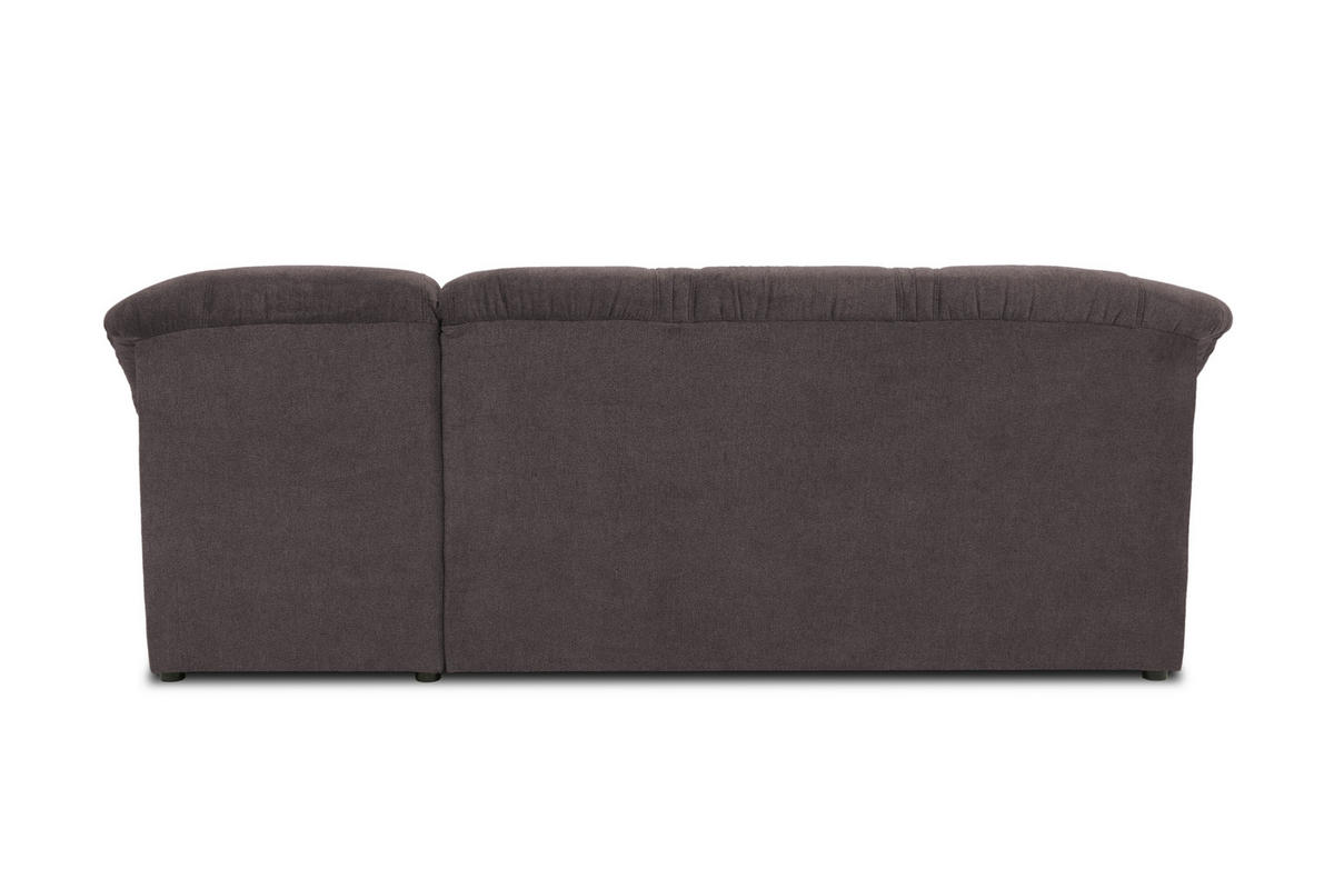 ECKSOFA Greige Mikrofaser  - Greige/Schwarz, KONVENTIONELL, Kunststoff/Textil (232/146cm) - MID.YOU
