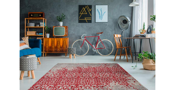 WEBTEPPICH 120/170 cm Baroque Rot  - Rot, Basics, Textil (120/170cm) - Novel