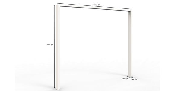 PASSEPARTOUTRAHMEN 256/240/12 cm - Weiß, KONVENTIONELL, Holzwerkstoff (256/240/12cm) - Venda