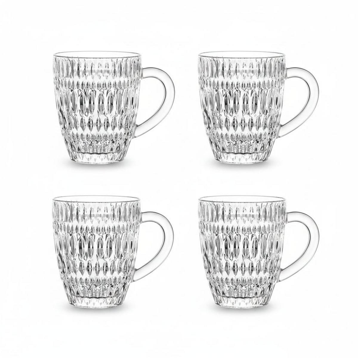 BECHERSET ETHNO MATCHA 4-teilig  - Klar, Basics, Glas (392ml) - Nachtmann