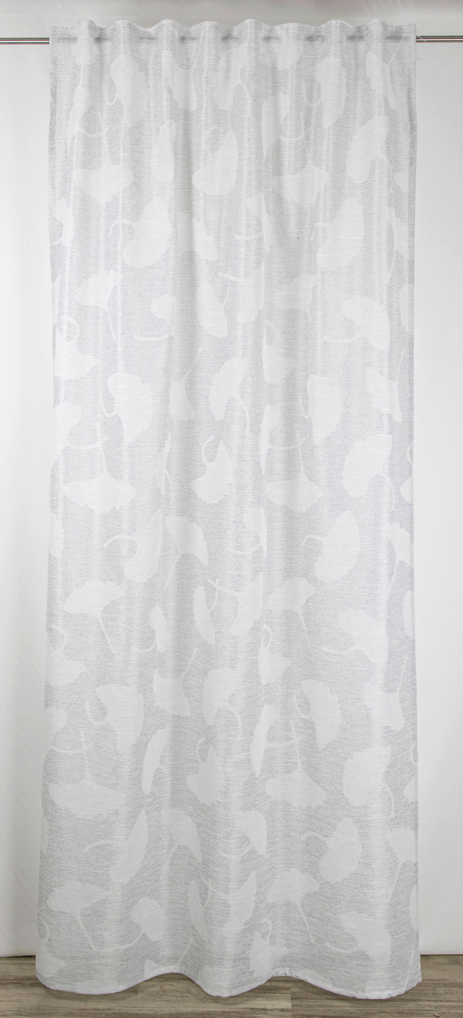 FERTIGVORHANG  halbtransparent   140/245 cm  - Weiß, Natur, Textil (140/245cm)