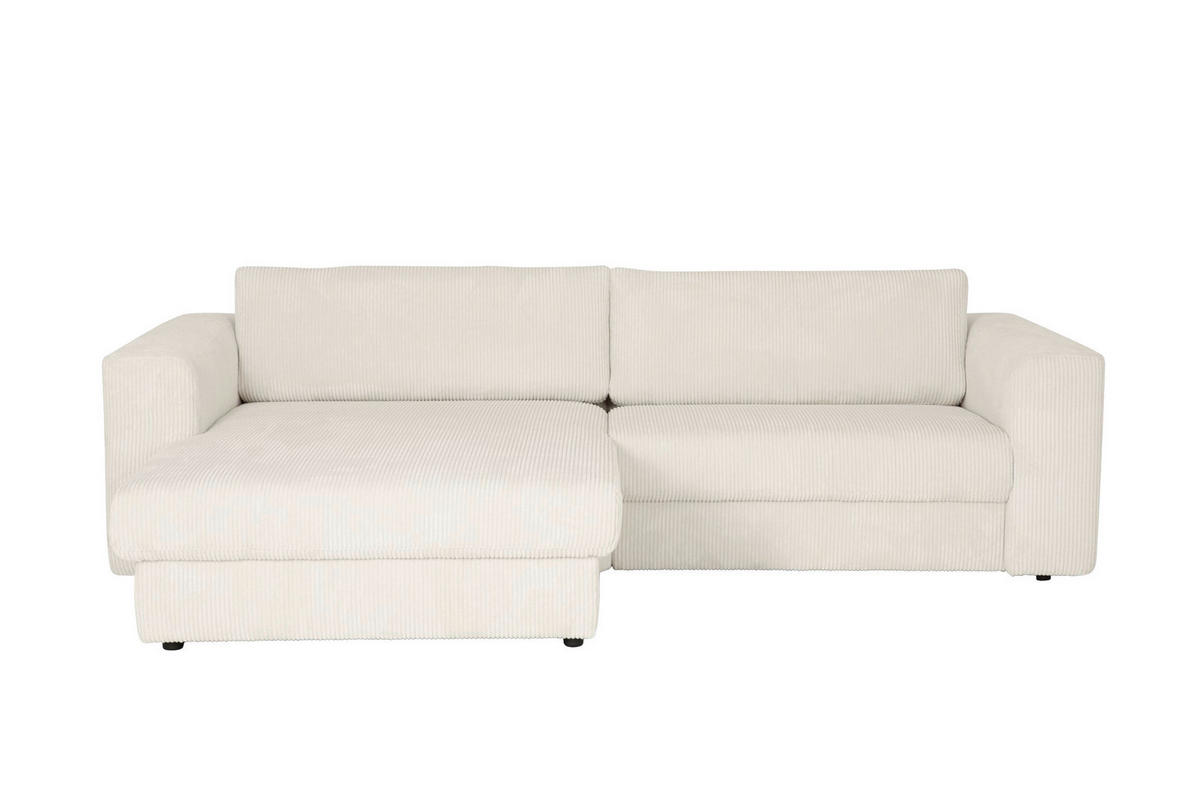 ECKSOFA JOOP Beige Cord  - Beige/Schwarz, KONVENTIONELL, Kunststoff/Textil (192/269cm) - Joop!