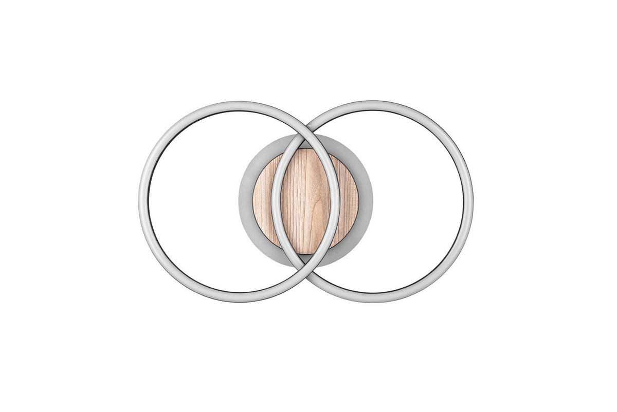LED-DECKENLEUCHTE    46,5/28,/8,5 cm  - Braun, Basics, Kunststoff (46,5/28,/8,5cm)
