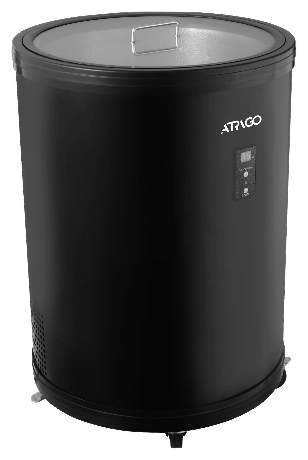 KÜHLSCHRANK 52690005/01  - Schwarz, Basics, Glas/Kunststoff (42,6/64,5cm) - Atrigo