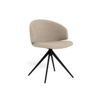 STOL 2 styck  vävt tyg  beige  - beige/grå, Modern, metall/textil (50/83/44,5cm)