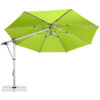 AMPELSCHIRM 350 cm Smaragdgrün  - Smaragdgrün/Silberfarben, Basics, Textil/Metall (350/350cm) - Doppler