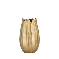 Vază 36 cm  - auriu, Design, metal (20/36/19cm) - Ambia Home