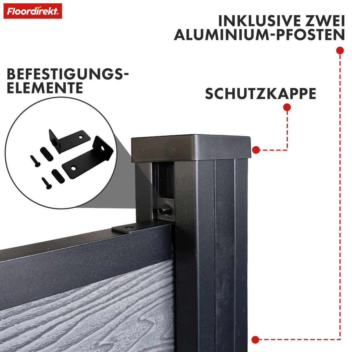 SICHTSCHUTZ - Basics (180/180cm) - Floordirekt