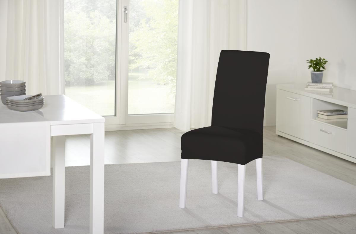 STUHLHUSSE - Schwarz, Design, Textil (40/45/65cm) - Novel