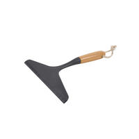STRUGAČ ZA STAKLO  - smeđa/antracit, Basics, drvo (24,5cm)
