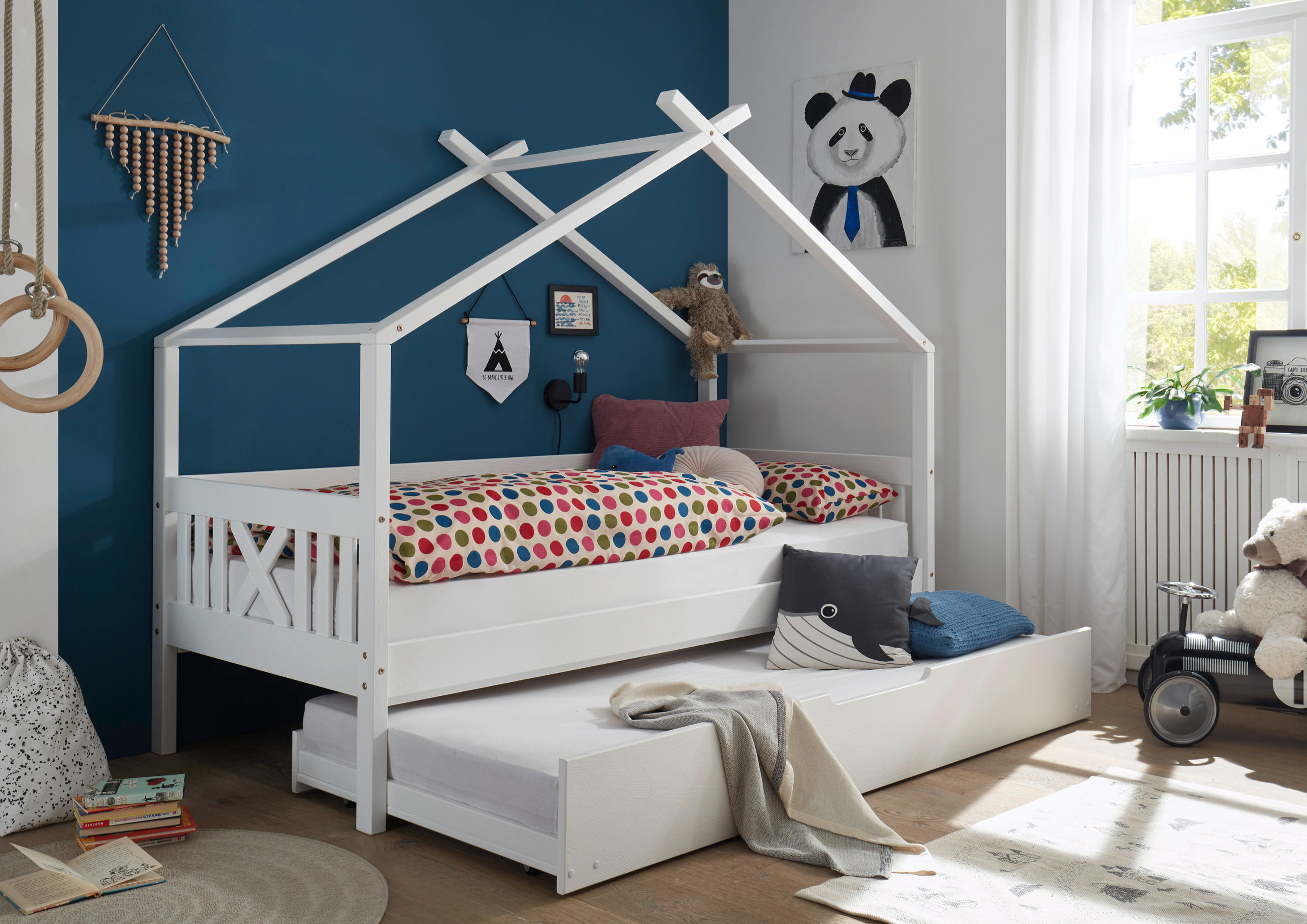 BARN-/JUNIORSÄNG 90/200 cm - vit, Klassisk, trä (90/200cm) - Stylife