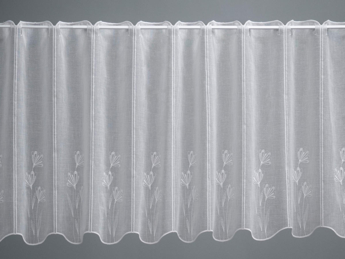 KRATKA ZAVESA           60 cm   bela  - bela, Konvencionalno, tekstil (60cm)