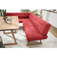 ECKBANK 170/230 cm  in Rot, Eichefarben  - Eichefarben/Rot, KONVENTIONELL, Holz/Textil (170/230cm) - Moderano