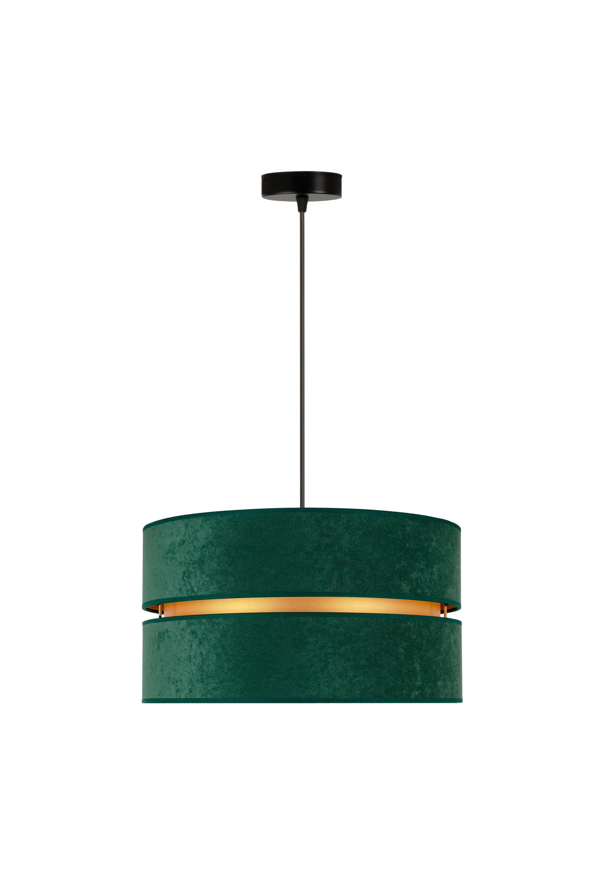 HÄNGELEUCHTE 40/95 cm   - Waldgrün, Trend, Textil (40/95cm)