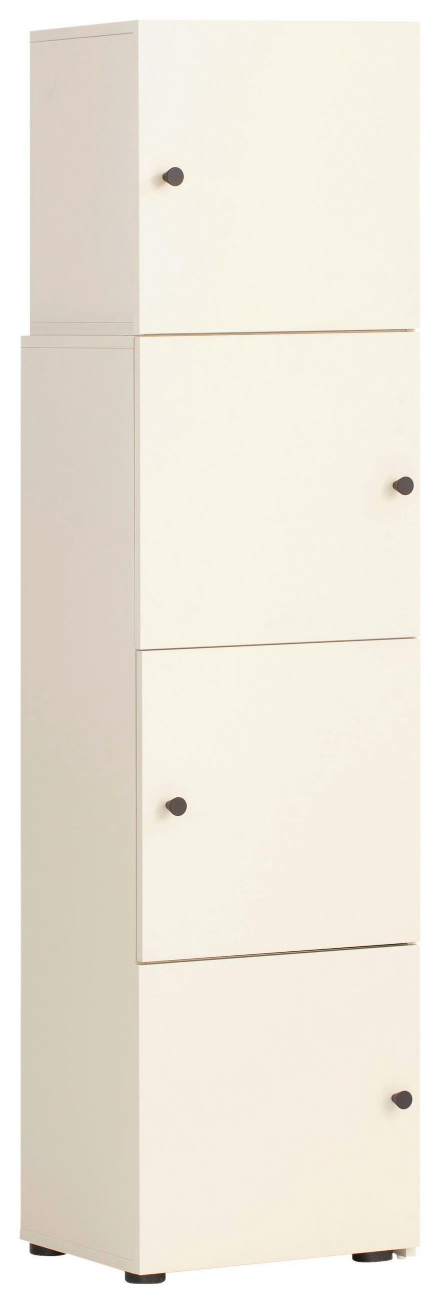 REGAL Beige  - Beige/Schwarz, Design, Holzwerkstoff/Kunststoff (42-70/163,1/34,7cm) - MID.YOU