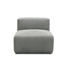 SOFAELEMENT in Cord, Mikrofaser Hellgrau  - Hellgrau/Schwarz, Design, Kunststoff/Textil (85/69/108cm) - MID.YOU