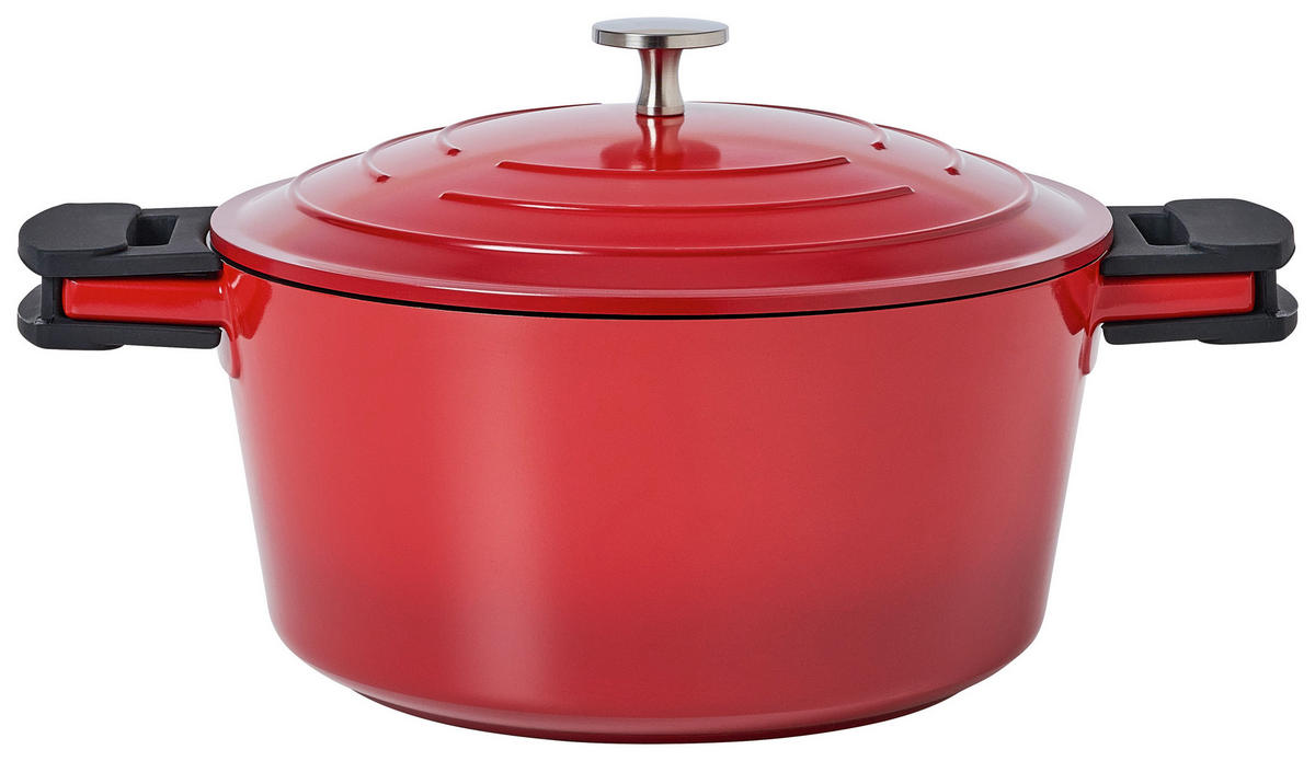 SCHMORTOPF Keramika Red 4.7 l  - Rot, KONVENTIONELL, Metall (24cm) - Kelomat