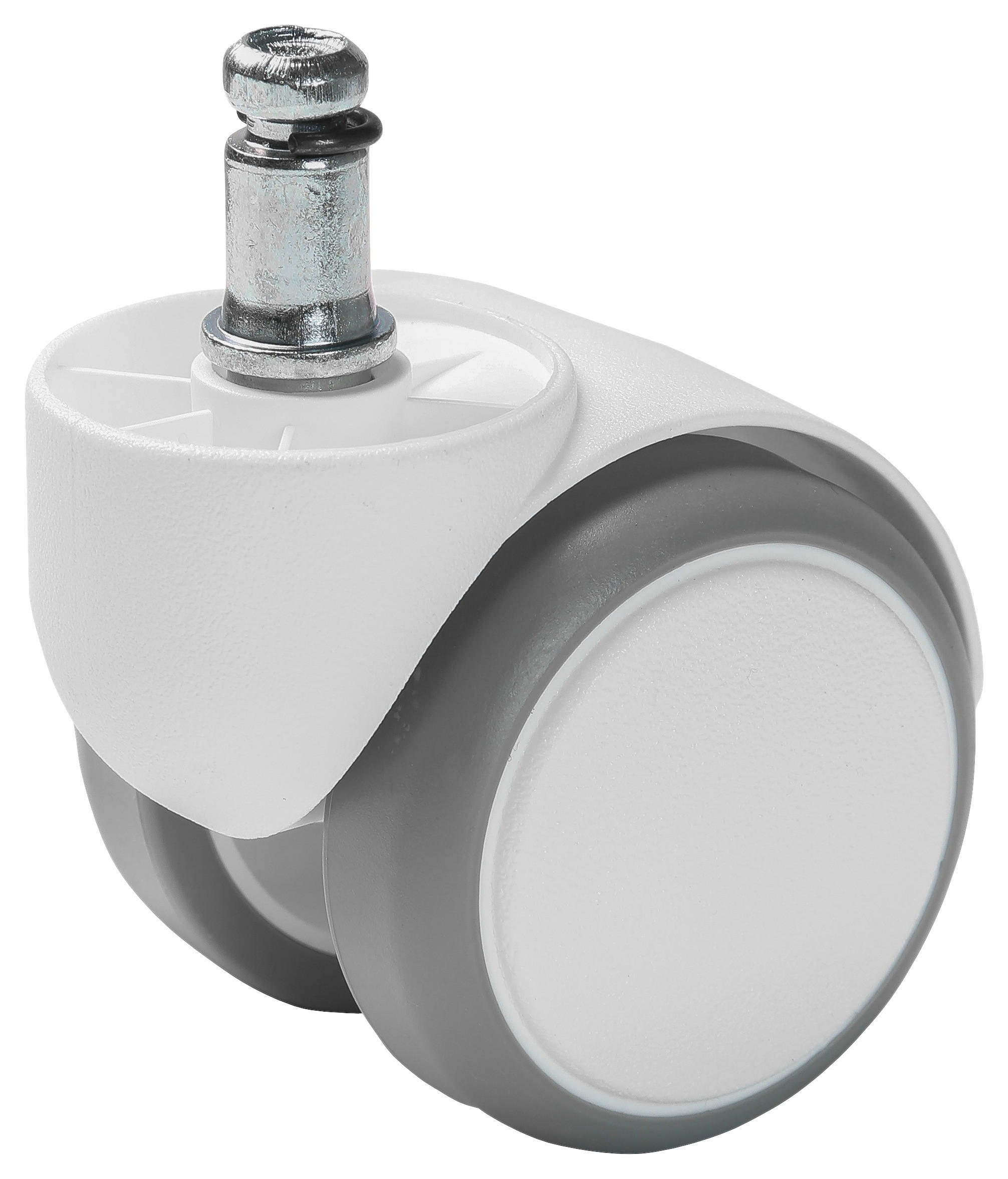 DREHSTUHLROLLE  in  - Weiss/Grau, Basics, Kunststoff (4,5/8/5cm) - Topstar