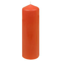 STUMPENKERZE  - Dunkelorange, Basics, Naturmaterialien (8,7/28,0cm)