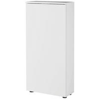 SCHUHSCHRANK 50/103/22 cm  - Weiss/Schwarz, Design, Holzwerkstoff/Metall (50/103/22cm) - Livetastic