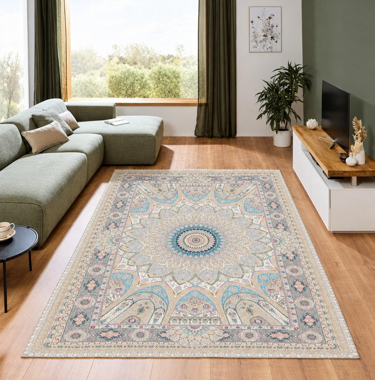 TKANÝ KOBEREC, 200/300 cm vícebarevná - vícebarevná, Lifestyle, textil (200/300cm) - Cazaris