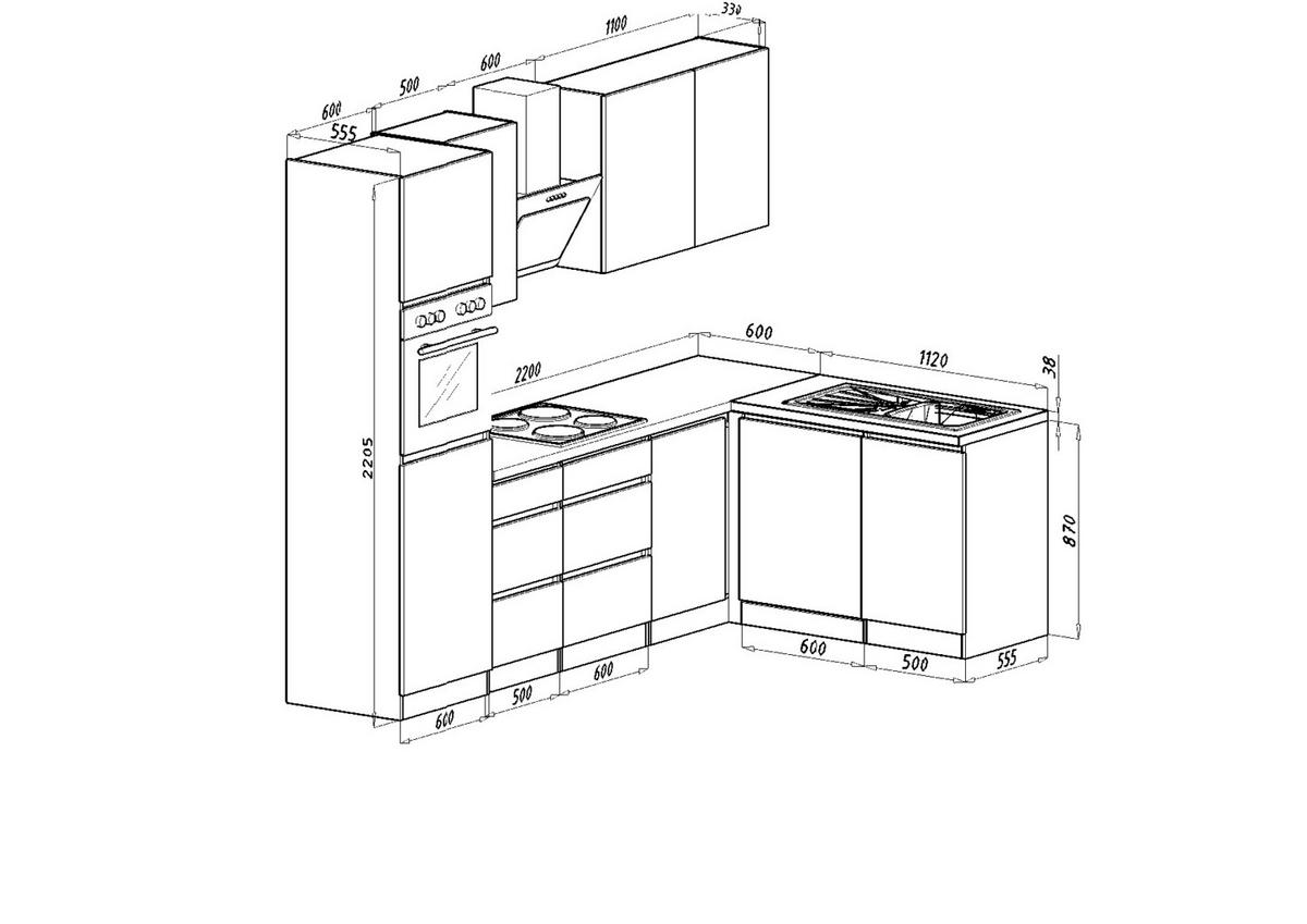 ECKKÜCHE 280/172 cm  in Weiss, Schwarz Hochglanz  - Weiss/Schwarz Hochglanz, Modern, Holzwerkstoff (280/172cm) - Respekta