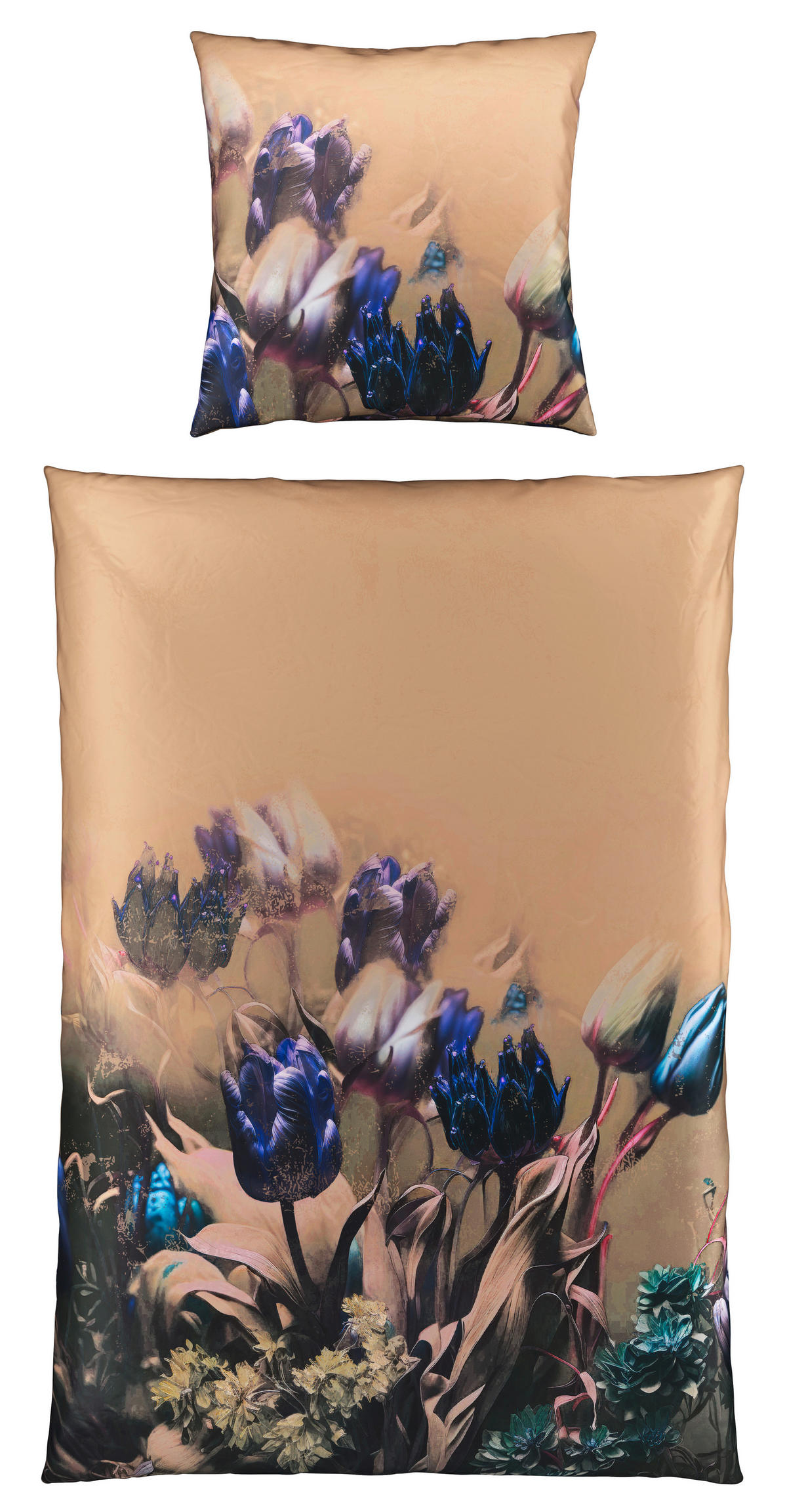 BETTWÄSCHE Satin 135/200 cm  - Braun, Textil (135/200cm) - Novel