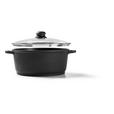 KOCHTOPF 6,2 L  - Klar/Schwarz, Basics, Glas/Metall (28/12,5cm) - Homeware Profession.