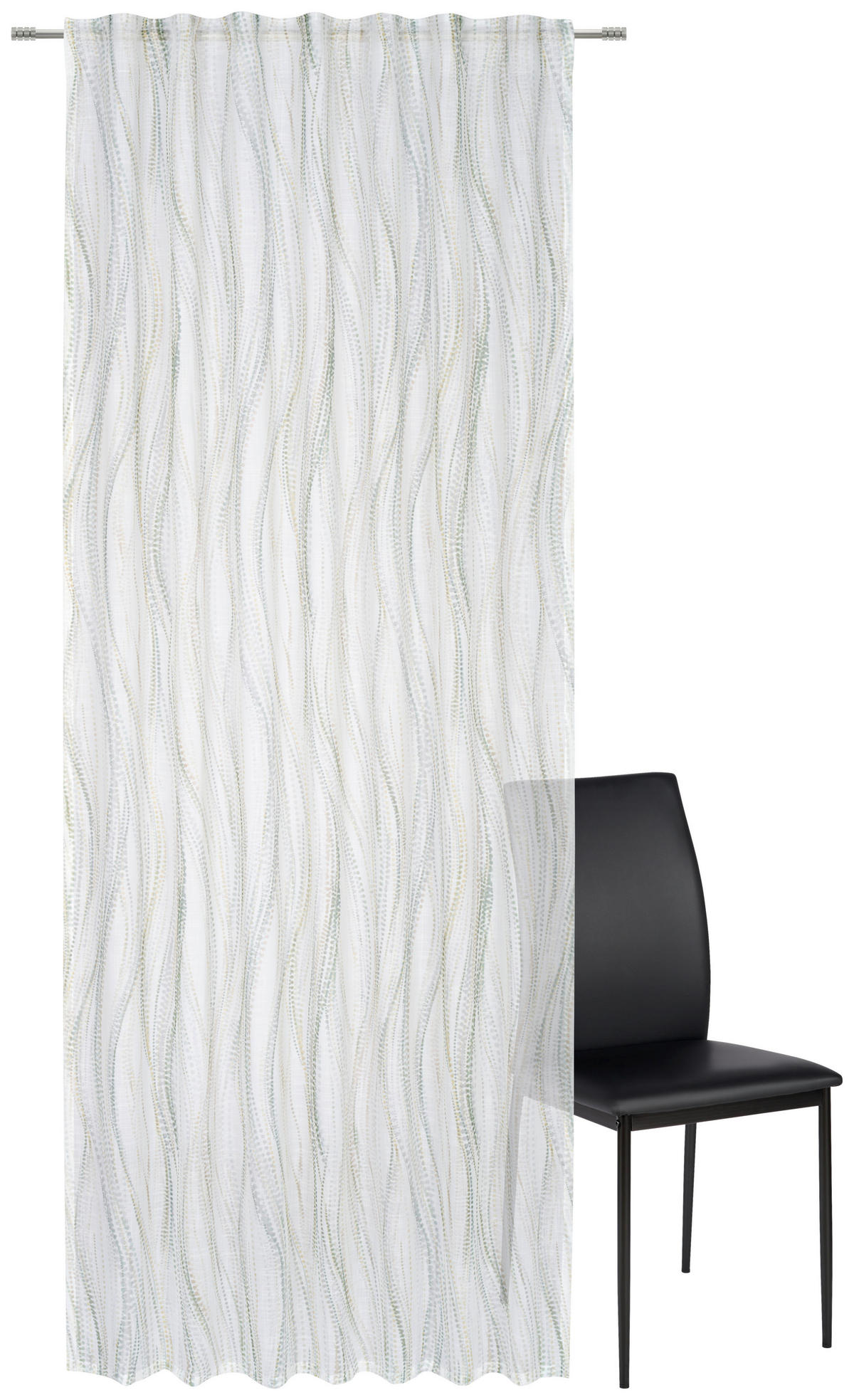 HOTOVÝ ZÁVĚS, poloprůhledné, 140/245 cm - zelená, Konvenční, textil (140/245cm) - Esposa