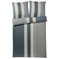 POVLEČENÍ, makosatén, antracitová, šedá, 155/220 cm  - šedá/antracitová, Konvenční, textil (155/220cm) - Joop!