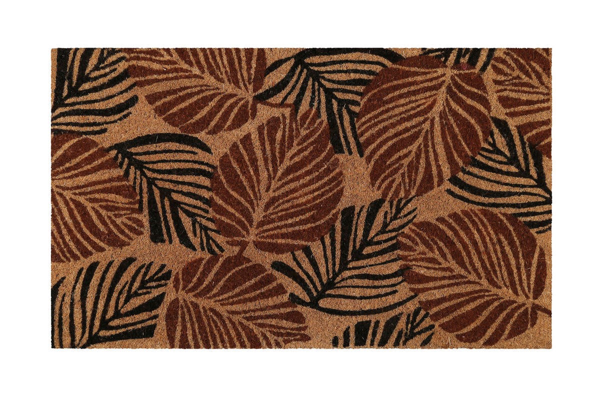 FUßMATTE 40/60 cm Jungle Mat  - Hellbraun/Rostfarben, KONVENTIONELL, Kunststoff/Textil (40/60cm) - WECON HOME