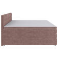 BOXSPRINGBETT 200/200 cm  in Hellrot  - Hellrot/Schwarz, KONVENTIONELL, Kunststoff/Textil (200/200cm) - Carryhome