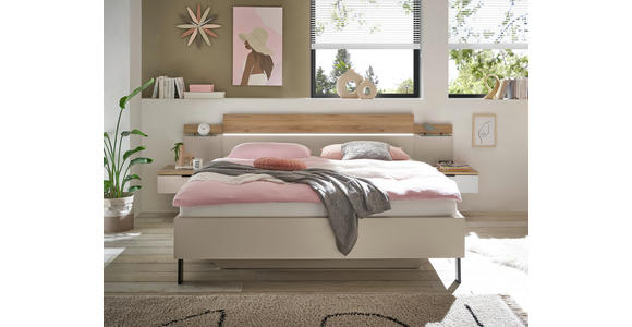 BETTANLAGE - Kaschmir/Eichefarben, Design (180/200cm) - Xora