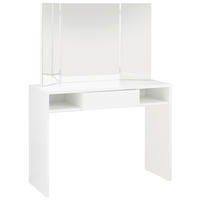 KOZMETIČNA MIZA leseni material  - bela, Moderno, leseni material (100/135,8/41,6cm) - MID.YOU