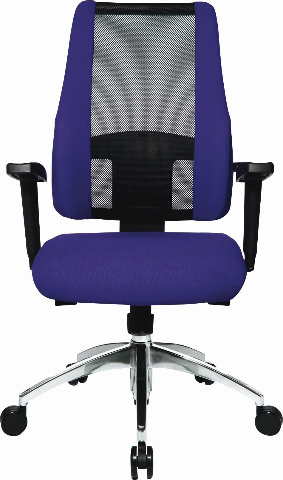 DREHSTUHL  in Netzbespannung, Webstoff Schwarz, Violett  - Violett/Schwarz, Design, Kunststoff/Textil (50/83-95/46cm) - Topstar