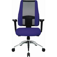 DREHSTUHL  in Netzbespannung, Webstoff Schwarz, Violett  - Violett/Schwarz, Design, Kunststoff/Textil (50/83-95/46cm) - Topstar