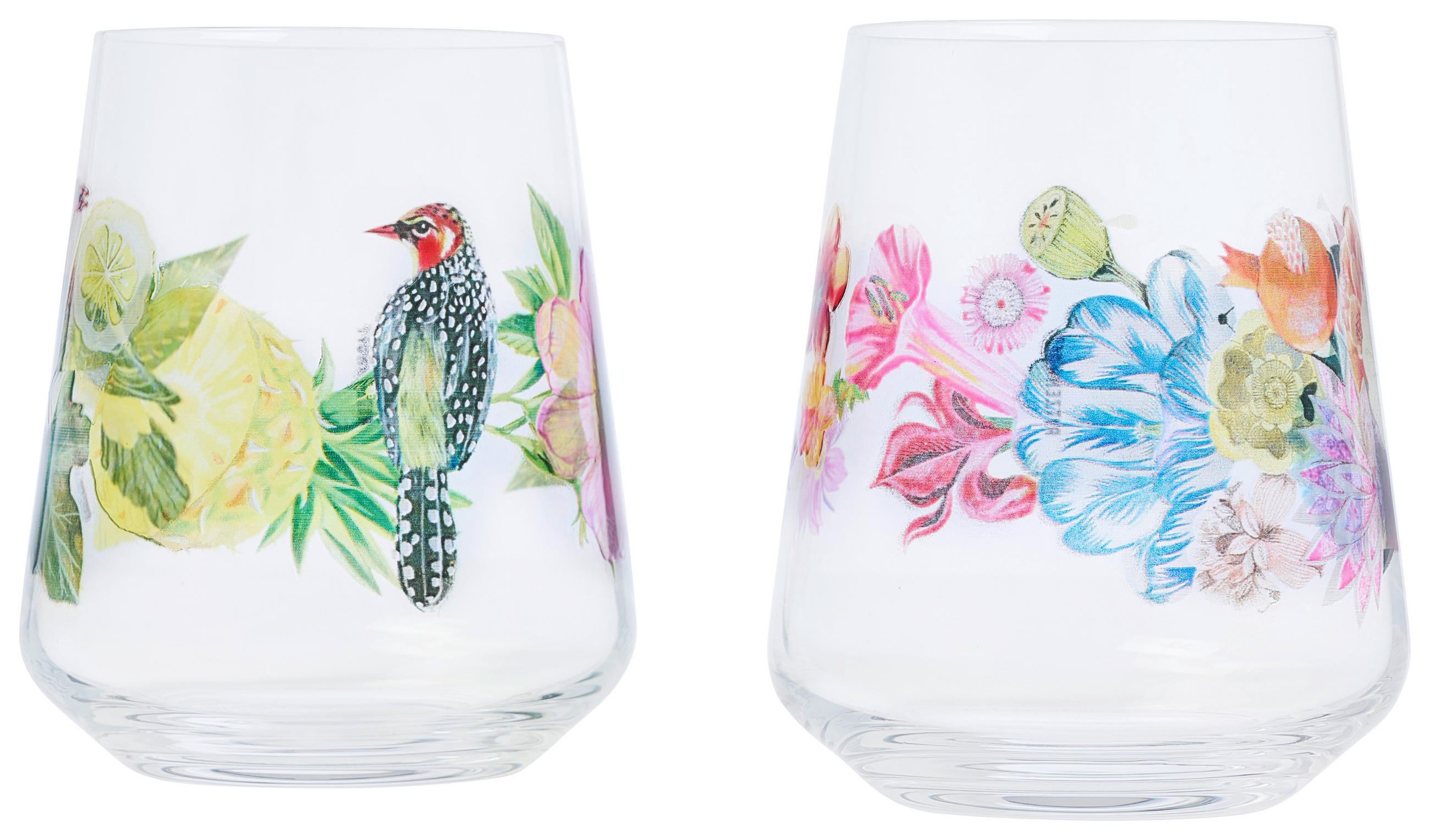 WASSERGLAS Sommertau Allround 510 ml 2-teilig  - Gelb/Rot, LIFESTYLE, Glas (9,3/9,3/11,0cm) - Ritzenhoff