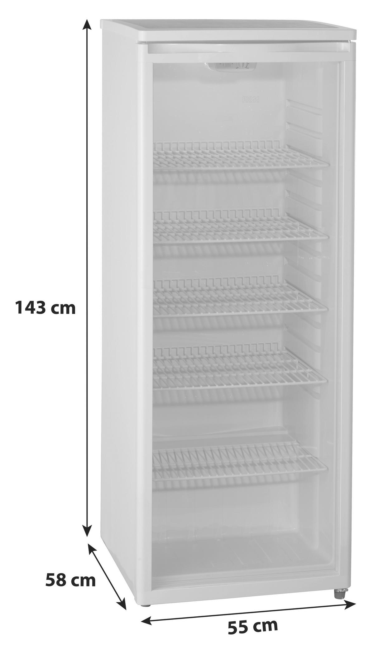 KÜHLSCHRANK 55/143/58 cm GKS255  - Trend, Metall (55/143/58cm) - PKM