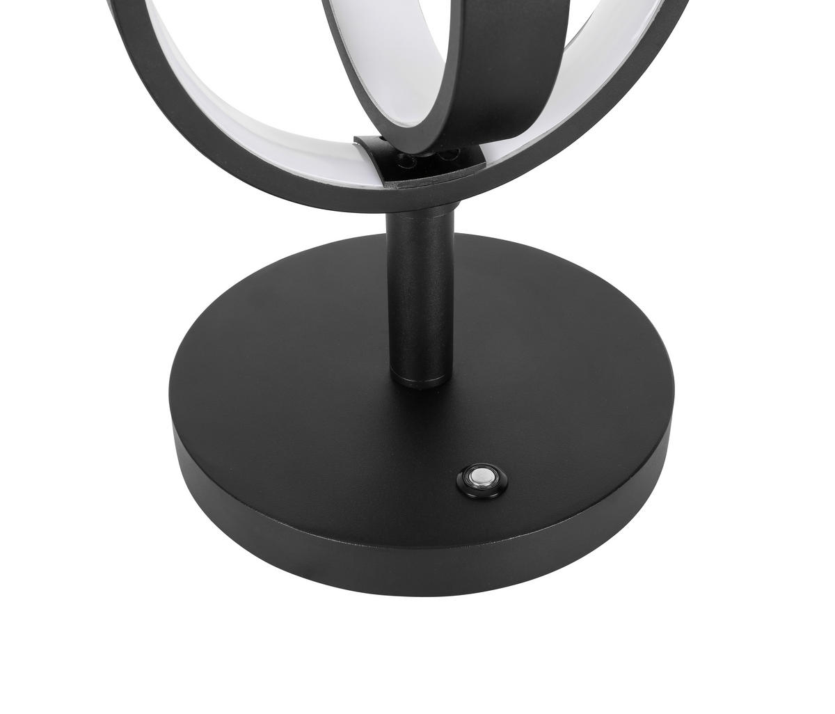 LED-TISCHLEUCHTE - Schwarz, Design, Kunststoff/Metall (21/50cm) - Novel