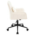 DREHSTUHL  in Webstoff Creme, Schwarz  - Creme/Schwarz, Design, Kunststoff/Textil (60/86/96/57cm) - Carryhome