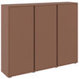 SCHUHSCHRANK 145/120/34 cm  - Terracotta, Design, Holzwerkstoff/Kunststoff (145/120/34cm) - Xora