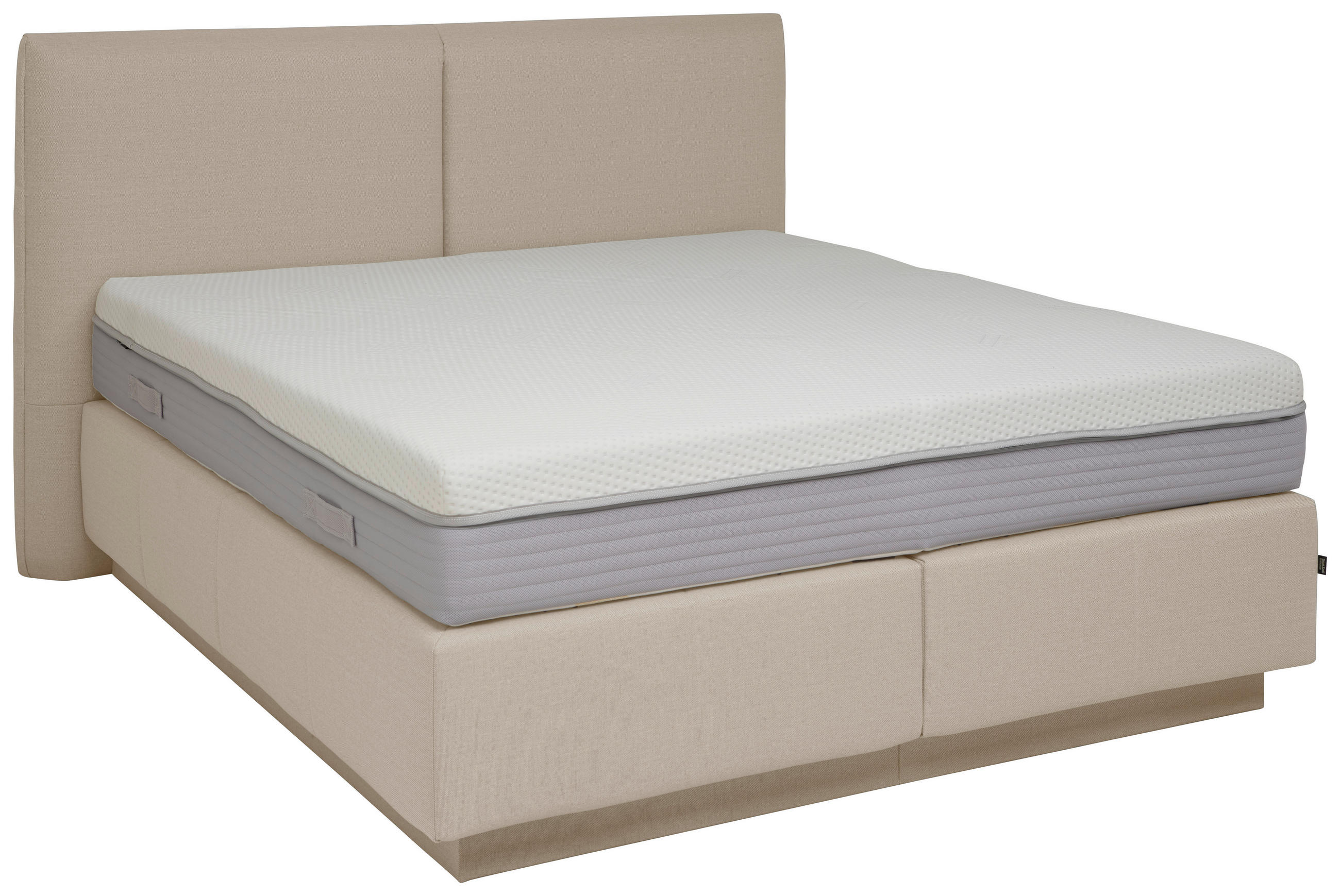 BOXSPRINGBETT 180/200 cm  in Beige  - Beige, KONVENTIONELL, Textil (180/200cm) - Dieter Knoll