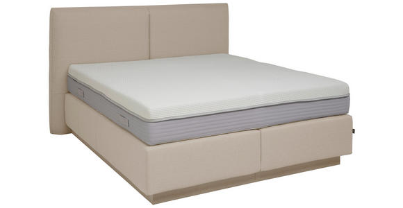 BOXSPRINGBETT 180/200 cm  in Beige  - Beige, KONVENTIONELL, Textil (180/200cm) - Dieter Knoll
