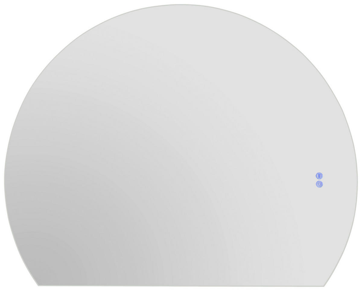 Leuchtspiegel Luisa 100/80/3,5 cm  - Silberfarben, MODERN, Glas (100/80/3,5cm)